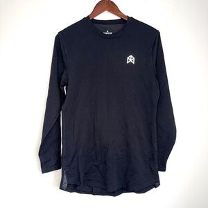 RAWGEAR NWOT Mens Medium Black Long Sleeve Tshirt Lounge Stretch Shirt B4